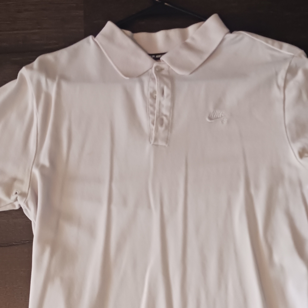 Nike SB White Polo Shirt